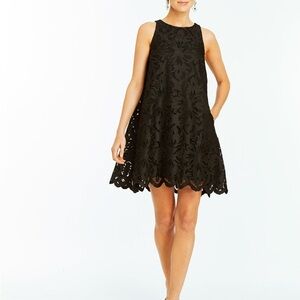 Elegant Black Lace Sleeveless Dress